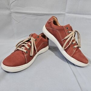 Clarks Womens Nalle Lace Grenadine Leather Comfort Sneakers Shoes Size 7.5M